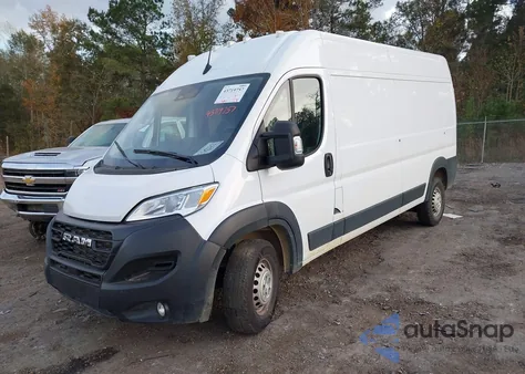2024 Ram Promaster 2500 Tradesman High Roof 159 Wb W/Pass Seat from USA, damaged, VIN 3C6LRVDG6RE132182